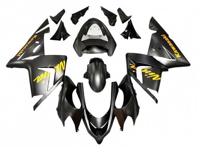 2004-2005 Black Ninja Kawasaki ZX10R Motorcycle Fairings