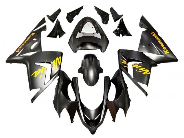 2004-2005 Black Ninja Kawasaki ZX10R Motorcycle Fairings