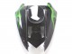 2004-2005 Black with Green Flame Ninja Kawasaki ZX10R Motorcycle Fairings
