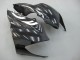 2004-2005 Black White Kawasaki ZX10R Motorcycle Fairings