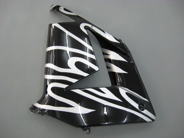 2004-2005 Black White Kawasaki ZX10R Motorcycle Fairings