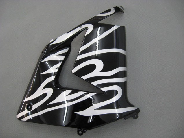 2004-2005 Black White Kawasaki ZX10R Motorcycle Fairings