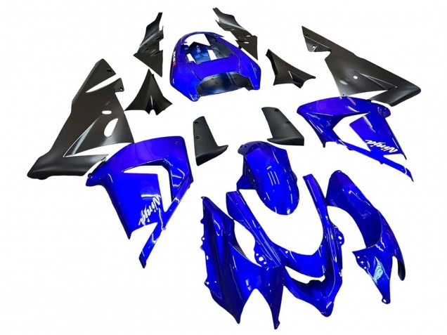 2004-2005 Blue Black Ninja Kawasaki ZX10R Motorcycle Fairings