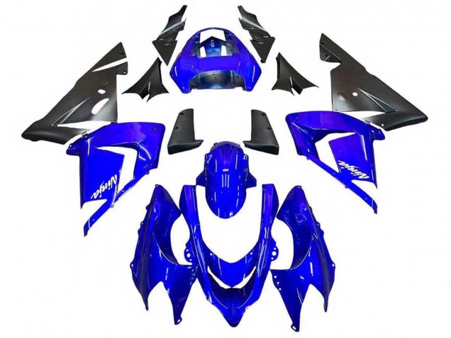 2004-2005 Blue Black Ninja Kawasaki ZX10R Motorcycle Fairings