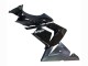 2004-2005 Glossy Matte Black Ninja Kawasaki ZX10R Motorcycle Fairings