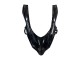 2004-2005 Glossy Matte Black Ninja Kawasaki ZX10R Motorcycle Fairings