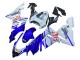 2004-2005 Glossy Blue White Fiat Motul Kawasaki ZX10R Motorcycle Fairings