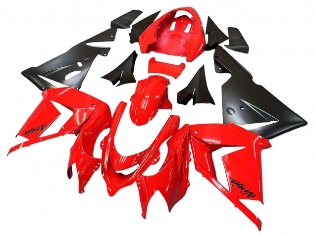 2004-2005 Red Black Ninja Kawasaki ZX10R Motorcycle Fairings