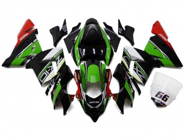 2004-2005 White Black Green Elf Kawasaki ZX10R Motorcycle Fairings