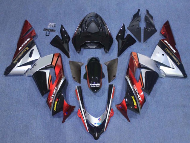 2004-2005 White Black Fluorescent Yellow Ninja Kawasaki ZX10R Motorcycle Fairings