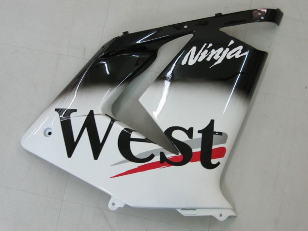 2004-2005 White Black West Ninja Kawasaki ZX10R Motorcycle Fairings