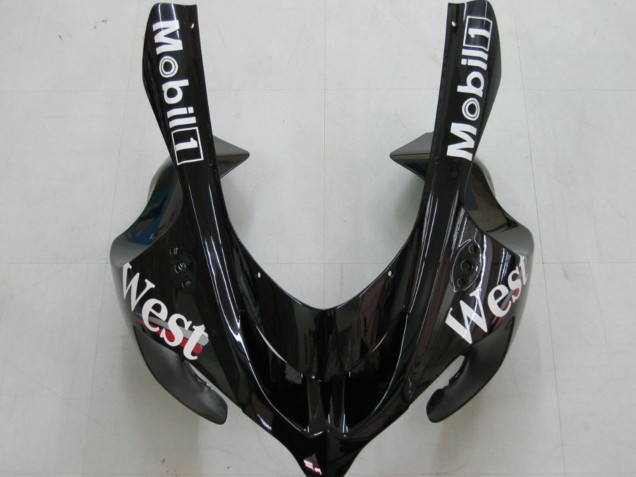 2004-2005 White Black West Ninja Kawasaki ZX10R Motorcycle Fairings