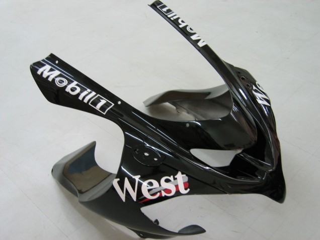 2004-2005 White Black West Ninja Kawasaki ZX10R Motorcycle Fairings