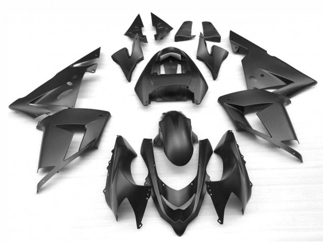 2004-2005 Matte Black Kawasaki ZX10R Motorcycle Fairings