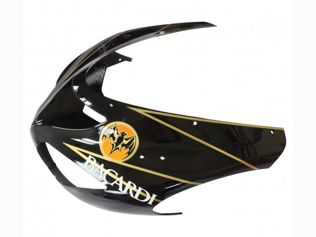 2006-2007 Black Red Gold BACARDI Kawasaki ZX10R Motorcycle Fairings