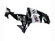 2006-2007 Glossy Black White West Kawasaki ZX10R Motorcycle Fairings