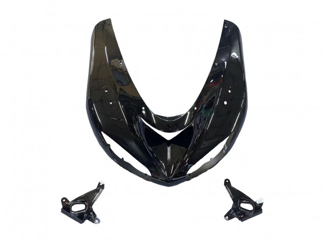 2006-2007 Glossy Black Kawasaki ZX10R Motorcycle Fairings