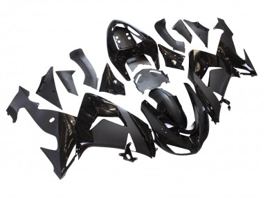 2006-2007 Matte Black Glossy Black Kawasaki ZX10R Motorcycle Fairings