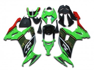 2006-2007 Green Red Black Kawasaki ZX10R Motorcycle Fairings