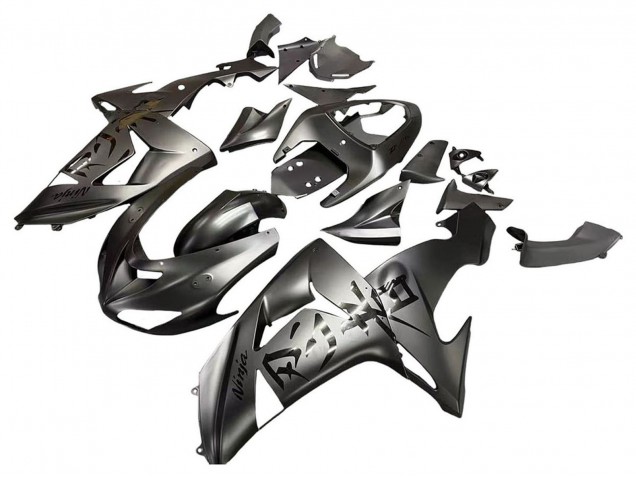2006-2007 Matte Grey Kawasaki ZX10R Motorcycle Fairings