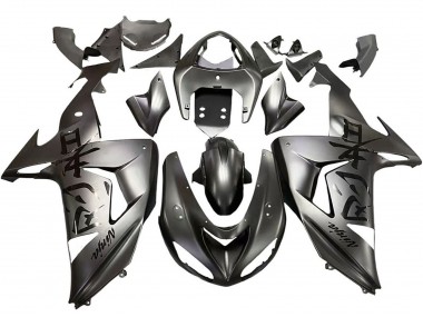 2006-2007 Matte Grey Kawasaki ZX10R Motorcycle Fairings
