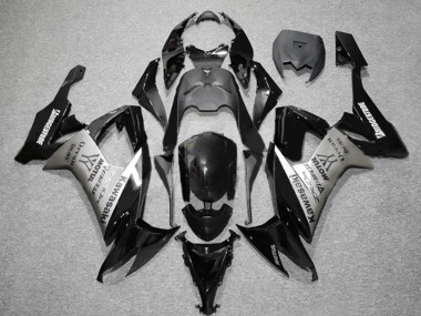 2006-2007 Matte Black Grey Motul Kawasaki ZX10R Motorcycle Fairings
