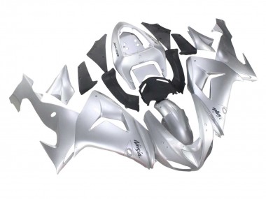 2006-2007 Silver Black Ninja Kawasaki ZX10R Motorcycle Fairings