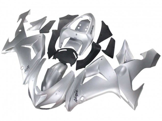 2006-2007 Silver Black Ninja Kawasaki ZX10R Motorcycle Fairings