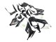 2008-2010 Glossy Black White Green Monster Elf Kawasaki ZX10R Motorcycle Fairings