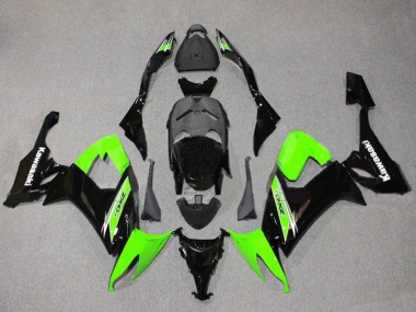 2008-2010 Green Glossy Black Kawasaki ZX10R Motorcycle Fairings