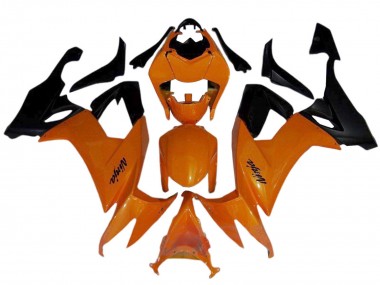 2008-2010 Orange Black Kawasaki ZX10R Motorcycle Fairings