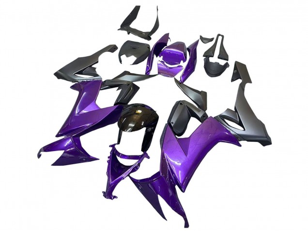 2008-2010 Purple Black Kawasaki ZX10R Motorcycle Fairings