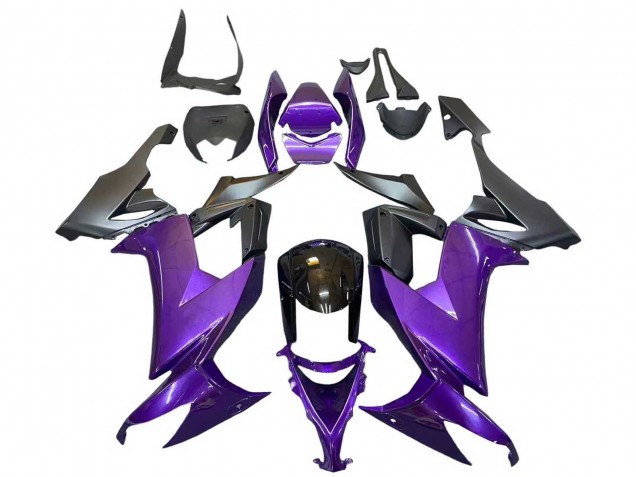 2008-2010 Purple Black Kawasaki ZX10R Motorcycle Fairings