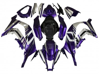 2008-2010 Purple Silver Black Kawasaki ZX10R Motorcycle Fairings