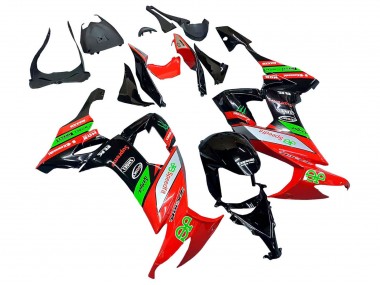 2008-2010 Red Green Black Kawasaki ZX10R Motorcycle Fairings
