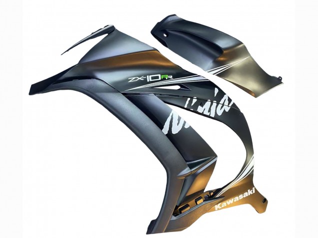 2011-2015 Matte Grey White Green Kawasaki ZX10R Motorcycle Fairings