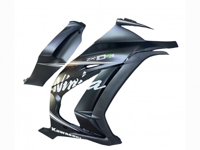 2011-2015 Matte Grey White Green Kawasaki ZX10R Motorcycle Fairings
