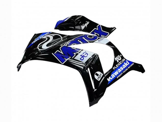 2011-2015 Blue White Glossy Black Kawasaki ZX10R Motorcycle Fairings