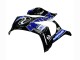 2011-2015 Blue White Glossy Black Kawasaki ZX10R Motorcycle Fairings