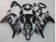 2011-2015 Glossy Black White Elf Snow Decal Kawasaki ZX10R Motorcycle Fairings