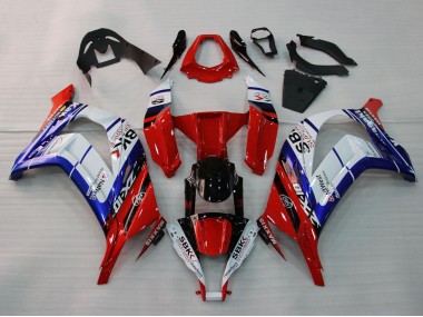 2011-2015 White Blue Red Black SBK Maxxis Kawasaki ZX10R Motorcycle Fairings