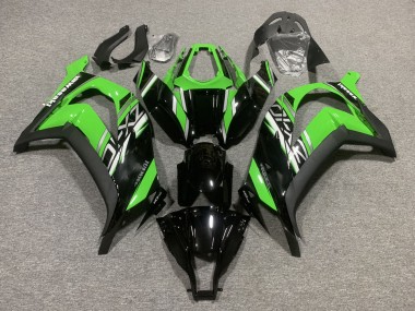 2011-2015 Green Glossy Black Matte Black Kawasaki ZX10R Motorcycle Fairings
