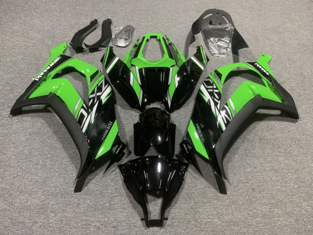 2011-2015 Green Glossy Black Matte Black Kawasaki ZX10R Motorcycle Fairings