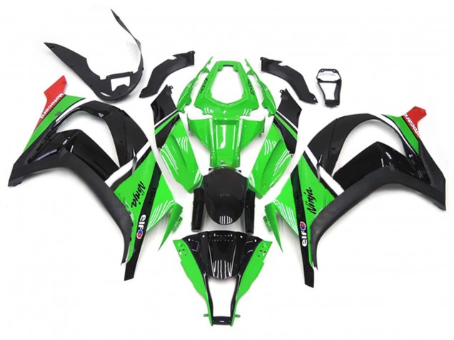 2011-2015 Green Black White Red Kawasaki ZX10R Motorcycle Fairings