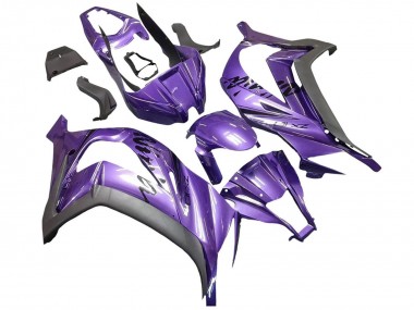 2011-2015 Purple Matte Black Kawasaki ZX10R Motorcycle Fairing