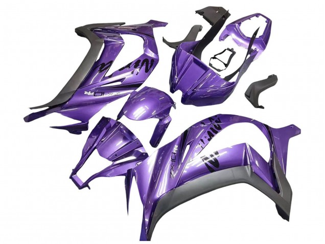 2011-2015 Purple Matte Black Kawasaki ZX10R Motorcycle Fairing