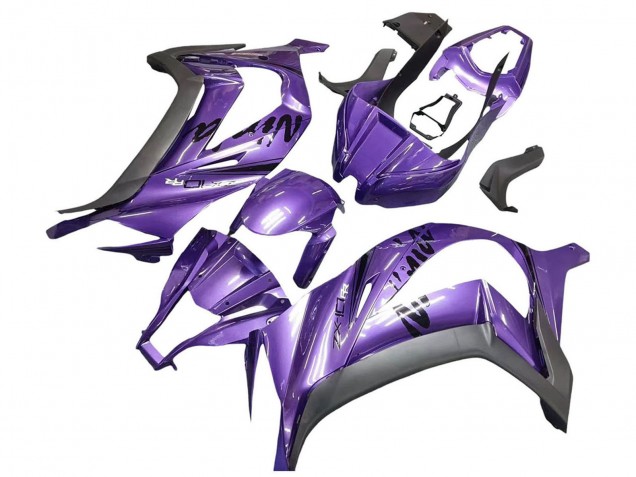 2011-2015 Purple Matte Black Kawasaki ZX10R Motorcycle Fairing