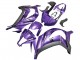 2011-2015 Purple Matte Black Kawasaki ZX10R Motorcycle Fairing