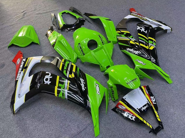 2011-2015 Green Yellow White Black Red Pirelli Kawasaki ZX10R Motorcycle Fairings