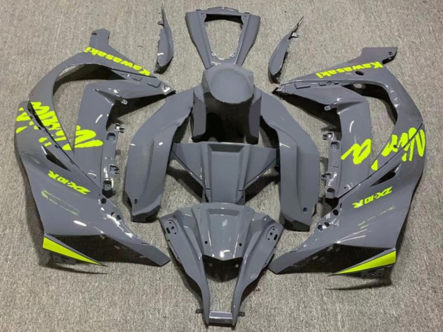 2011-2015 Nardo Grey Yellow Kawasaki ZX10R Motorcycle Fairing
